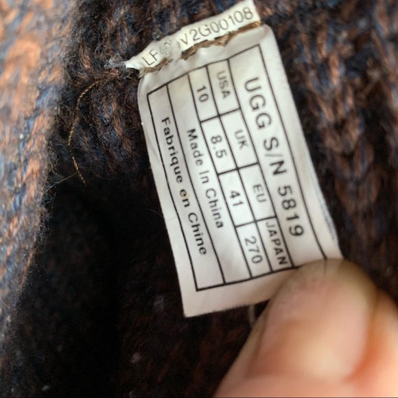 UGG Australia sweater boots deep purple, color with brown, blue - Picture 4 of 14